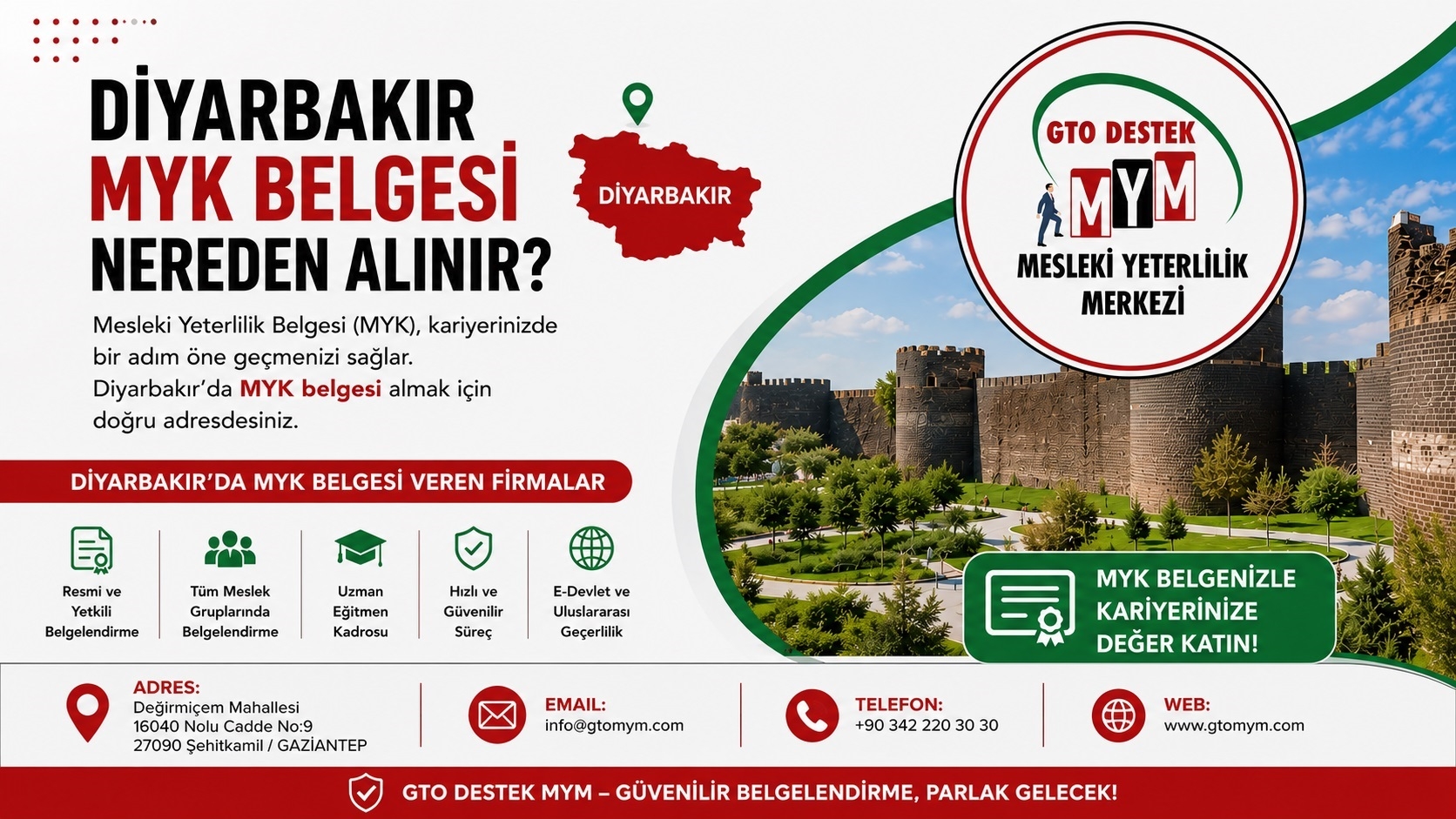 Diyarbakır MYK belgesi nereden alınır?