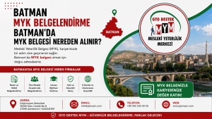 Batman MYK Belgesi Mesleki Yeterlilik Merkezi